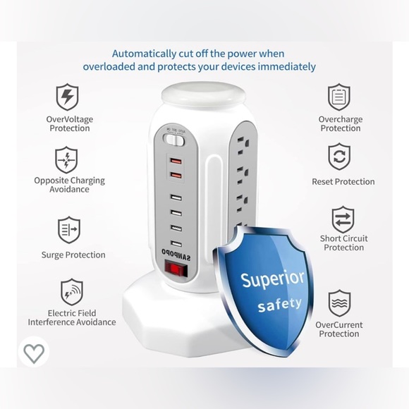 Power Strip TowerSurge Protector - Picture 9 of 11